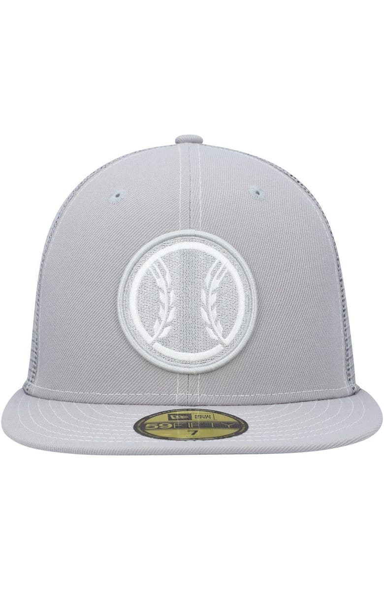 New Era Men's New Era  Gray Milwaukee Brewers 2023 On-Field Batting Practice 59FIFTY Fitted Hat, Alternate, color, Gray