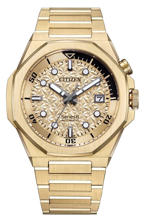 Series8 890 City Lights Automatic Goldtone Bracelet Watch, 42.6mm