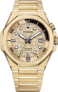 Citizen Series8 890 City Lights Automatic Goldtone Bracelet Watch, 42.6mm