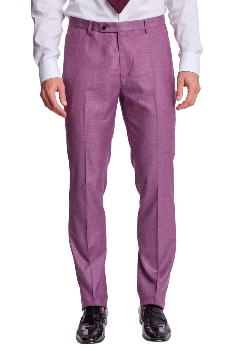 Downing Slim Fit Pants, Main, color, SUGAR PLUM SHARK