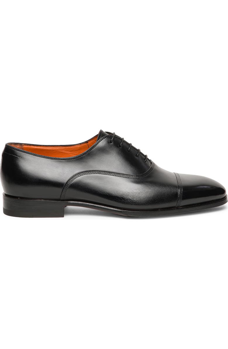 Santoni Lace-Up Cap Toe Oxford, Alternate, color,