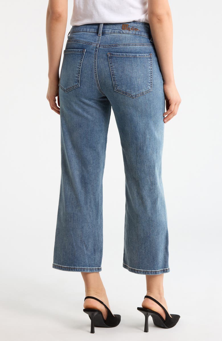 KUT from the Kloth Lucy High Waist Crop Wide Leg Jeans, Alternate, color, Nerine