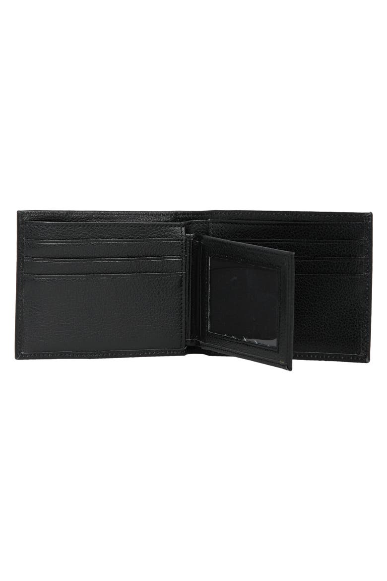 Pebble Leather Wallet, Alternate, color, BLACK