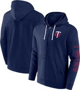 FANATICS Men's Fanatics Branded Navy Minnesota Twins Offensive Line Up Lightweight Full-Zip Hoodie