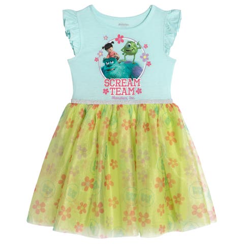 Monsters Inc. Short Sleeve Tutu Dress