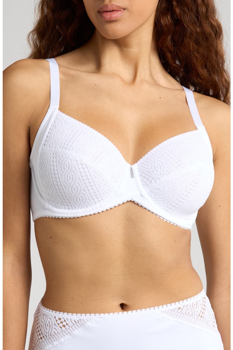 Easy Support Full Coverage Underwire Bra, Main, color, WHITE