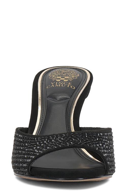 Vince Camuto Prynn Crystal Sandal In Black