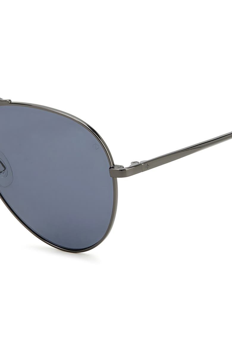 rag & bone 59mm Aviator Sunglasses, Alternate, color, Dark Ruth Grey/ Grey