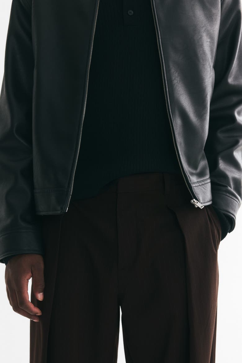 Loose-Fit Tailored Pants, Alternate, color, Dark brown