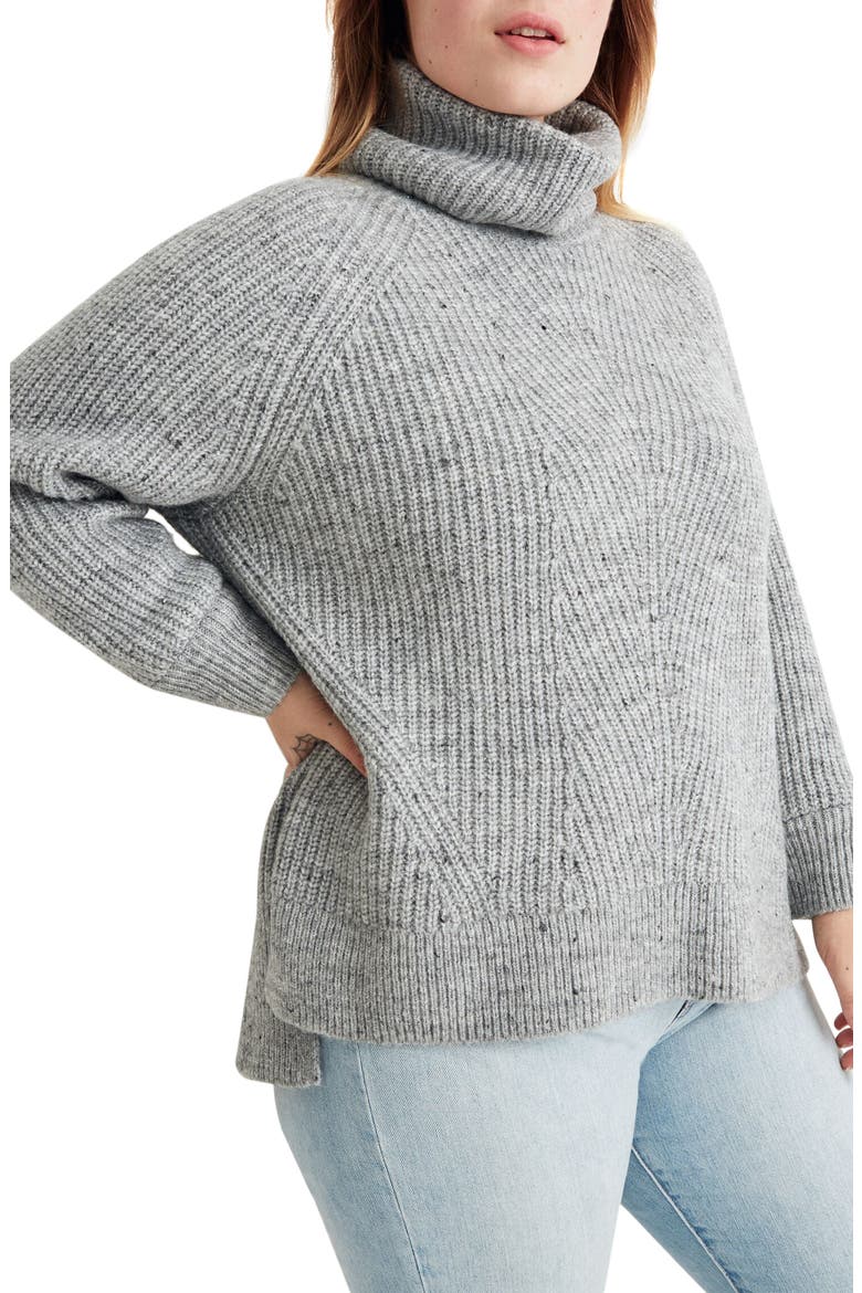Donegal Mercer Turtleneck Sweater, Alternate, color, DONEGAL GRAPHITE