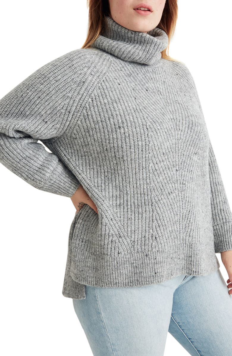 Madewell Donegal Mercer Turtleneck Sweater, Alternate, color, 
