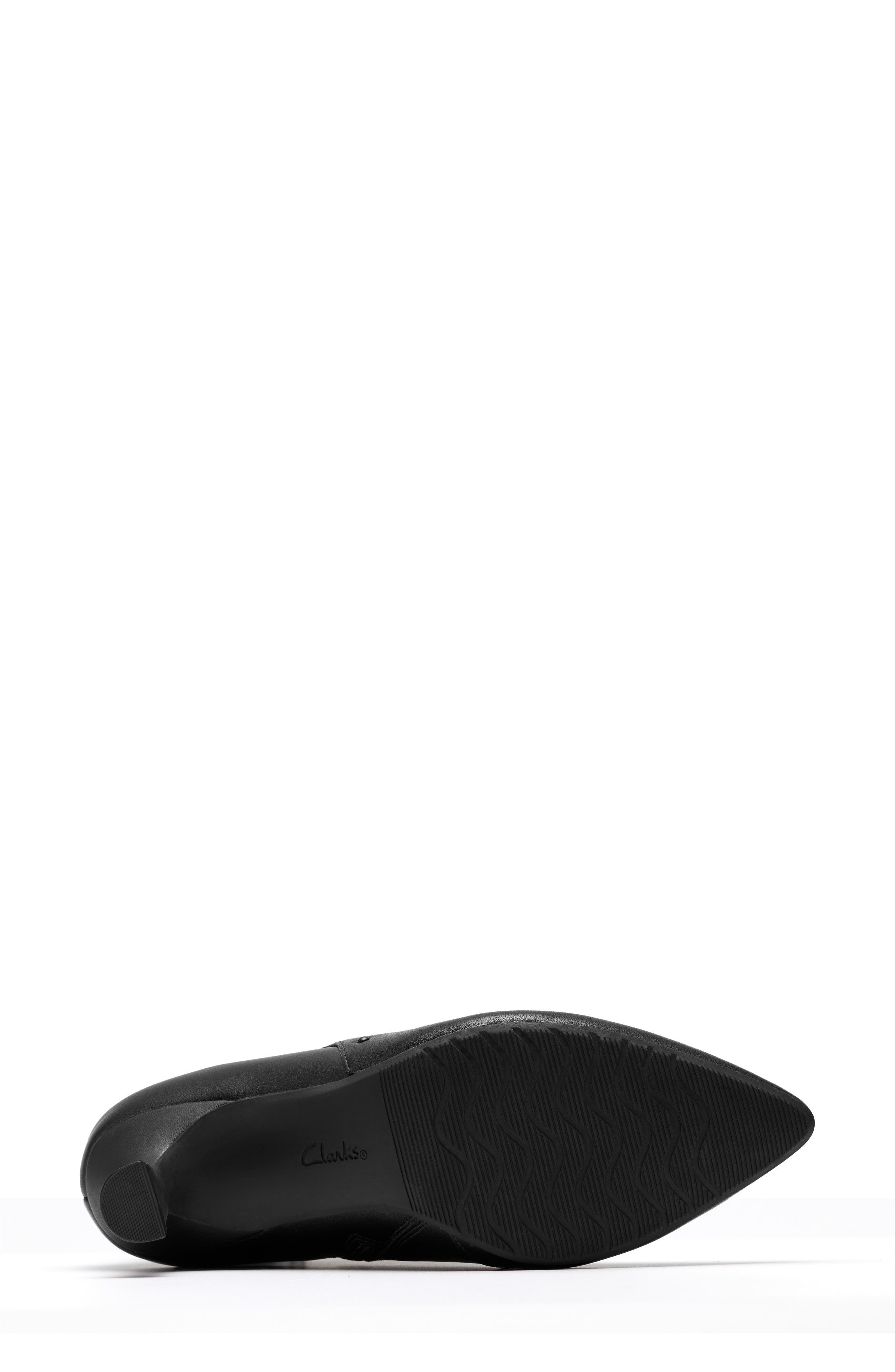 Clarks<sup>®</sup> Kataleyna Madi Pointed Toe Boot, Alternate, color, Black Leather