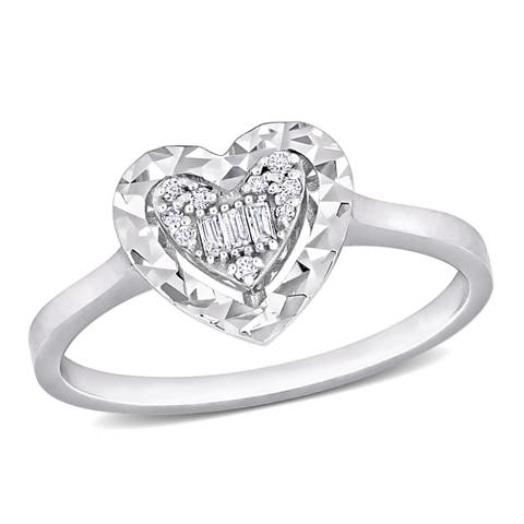 Diamond Heart-Shape Cluster Ring 14k
