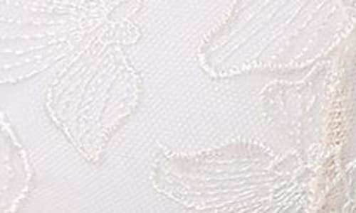 Hunkemoller Hunkemöller Lauren Embroidered Mesh Underwire Bra In Snow White