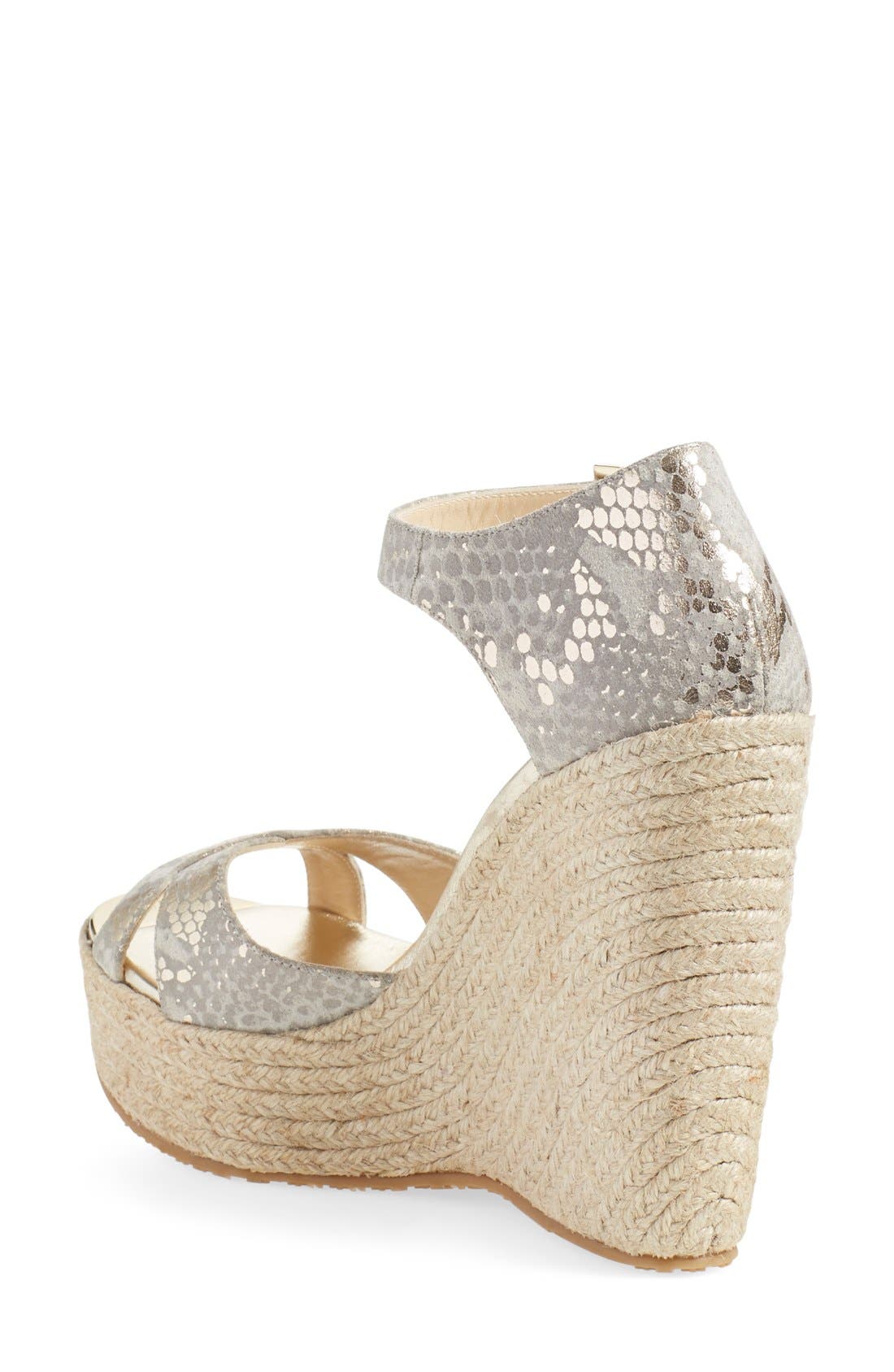 'Pallis' Wedge Sandal (Nordstrom Exclusive), Alternate, color, LIGHT KHAKI SUEDE