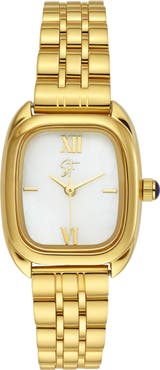 st. Moran 18K Gold Plate Bracelet Watch, 12.7mm x 25.4mm