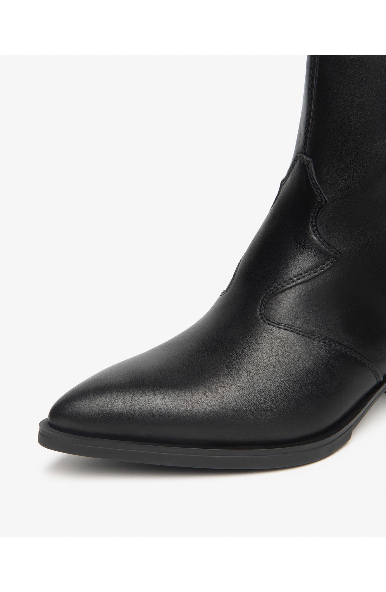 NeroGiardini Fringe Western Bootie, Alternate, color, Black