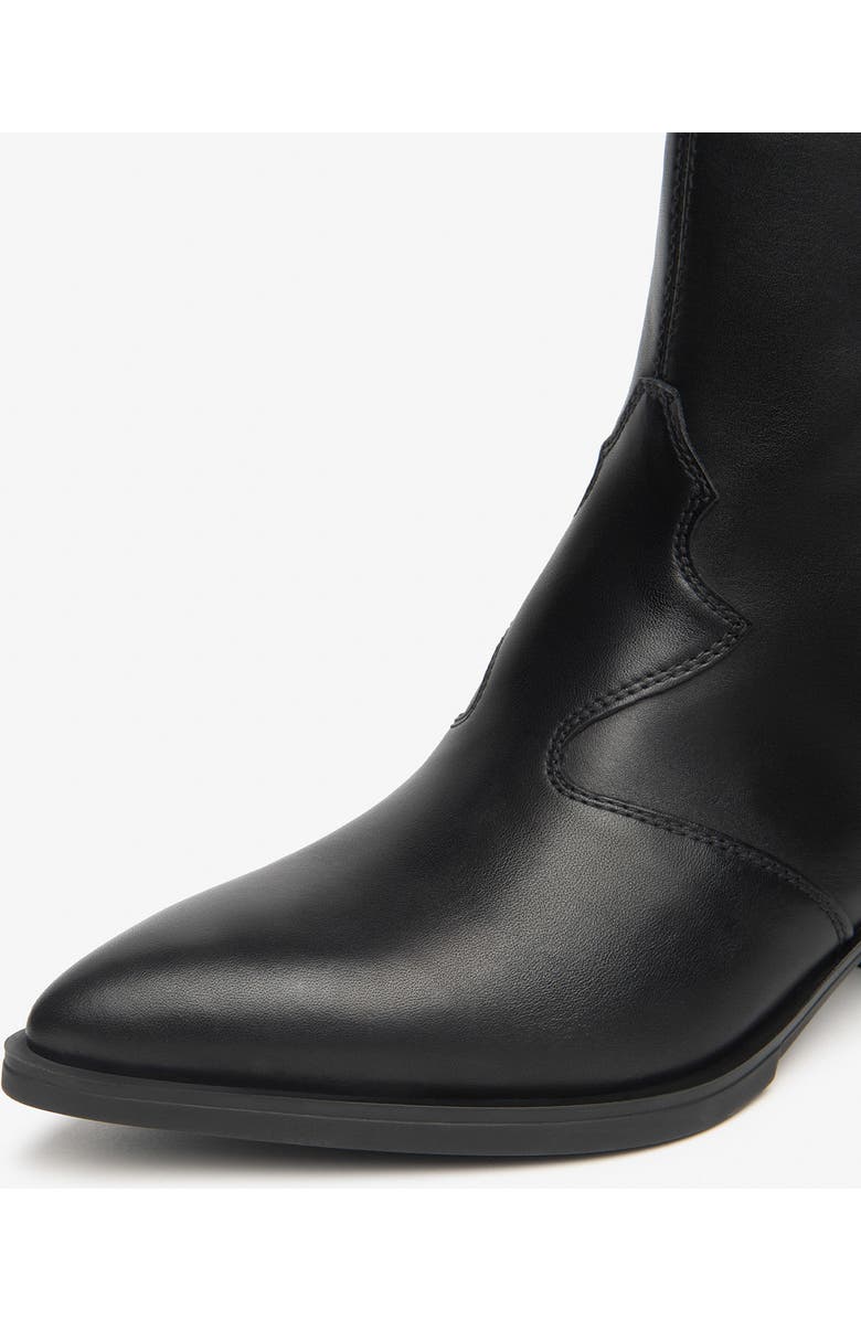 NeroGiardini Fringe Western Bootie, Alternate, color, Black