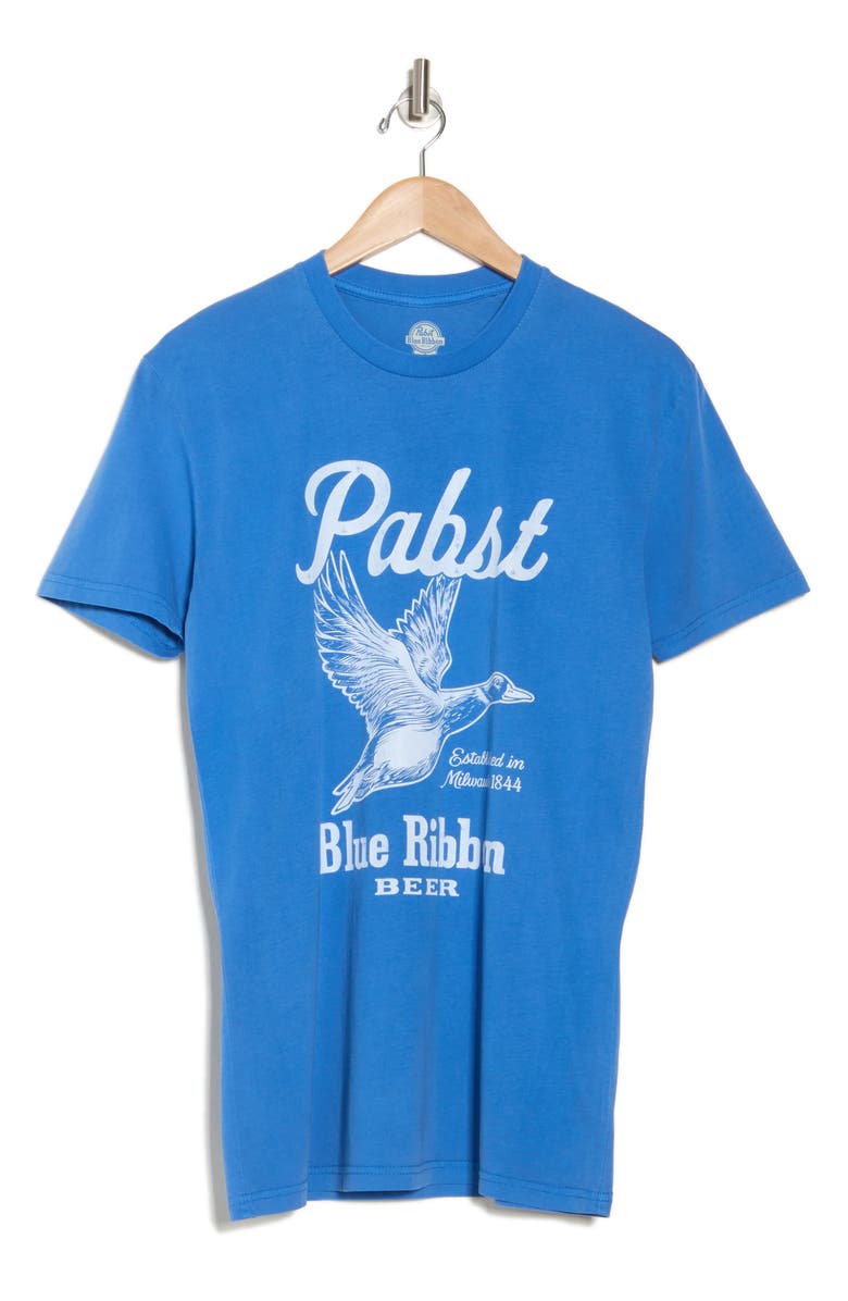 American Needle Pabst Duck Cotton Graphic T-Shirt, Alternate, color, Royal