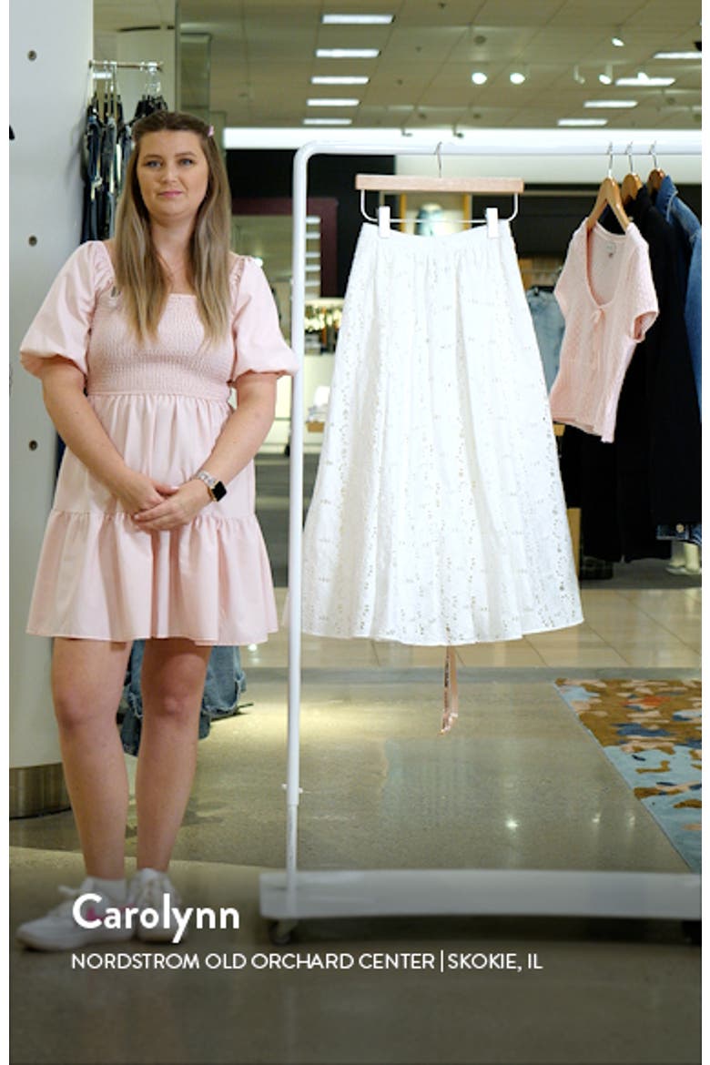 Francine Cotton Eyelet Skirt video