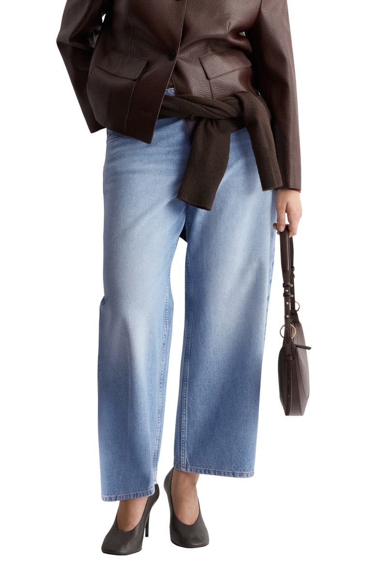 Mid Rise Balloon Jeans, Main, color, MEDIUM BLUE