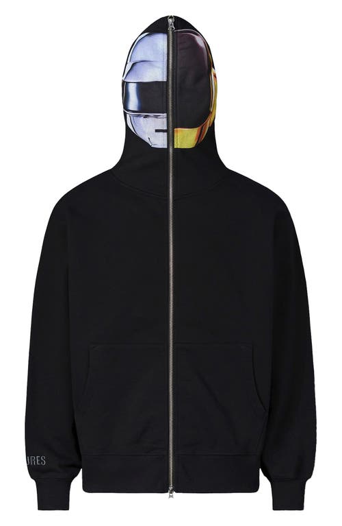 Pleasures Daft Punk Ram Graphic Zipper Hoodie In Black
