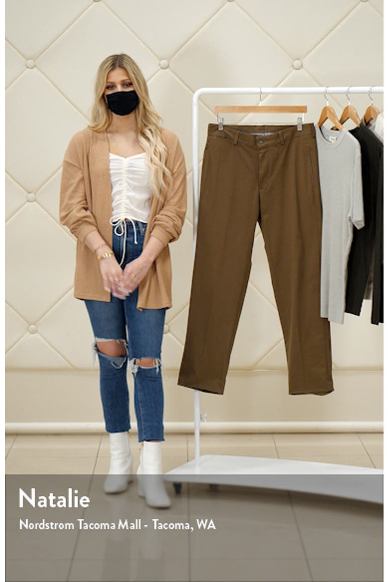 Charleston Khakis Flat Front Stretch Sateen Pants video