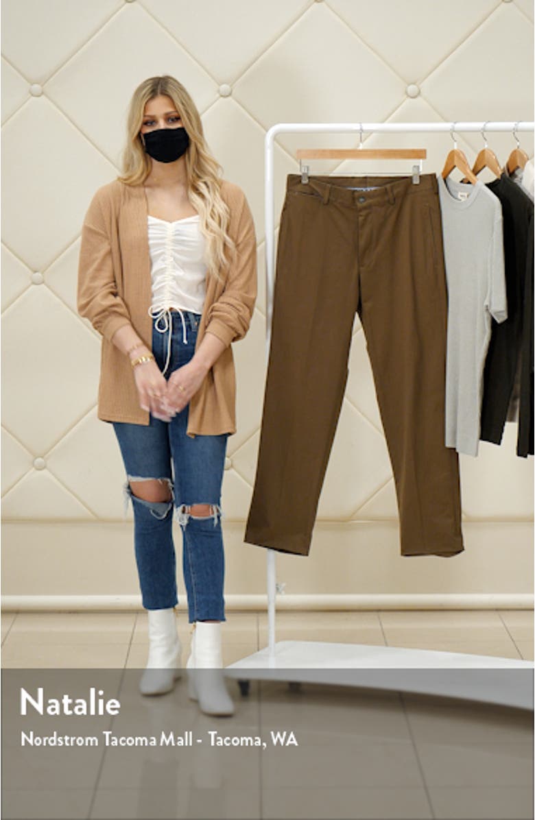 Charleston Khakis Flat Front Stretch Sateen Pants, sales video thumbnail