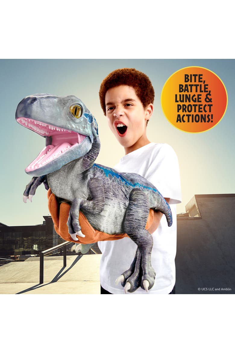 Jurassic World Blue Training Edition Puppetronic by RealFX, Ages 8+, Alternate, color, Multicolored