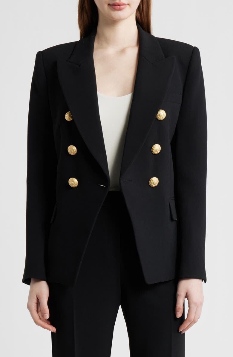 KOBI HALPERIN West Double Breasted Blazer, Alternate, color, Black