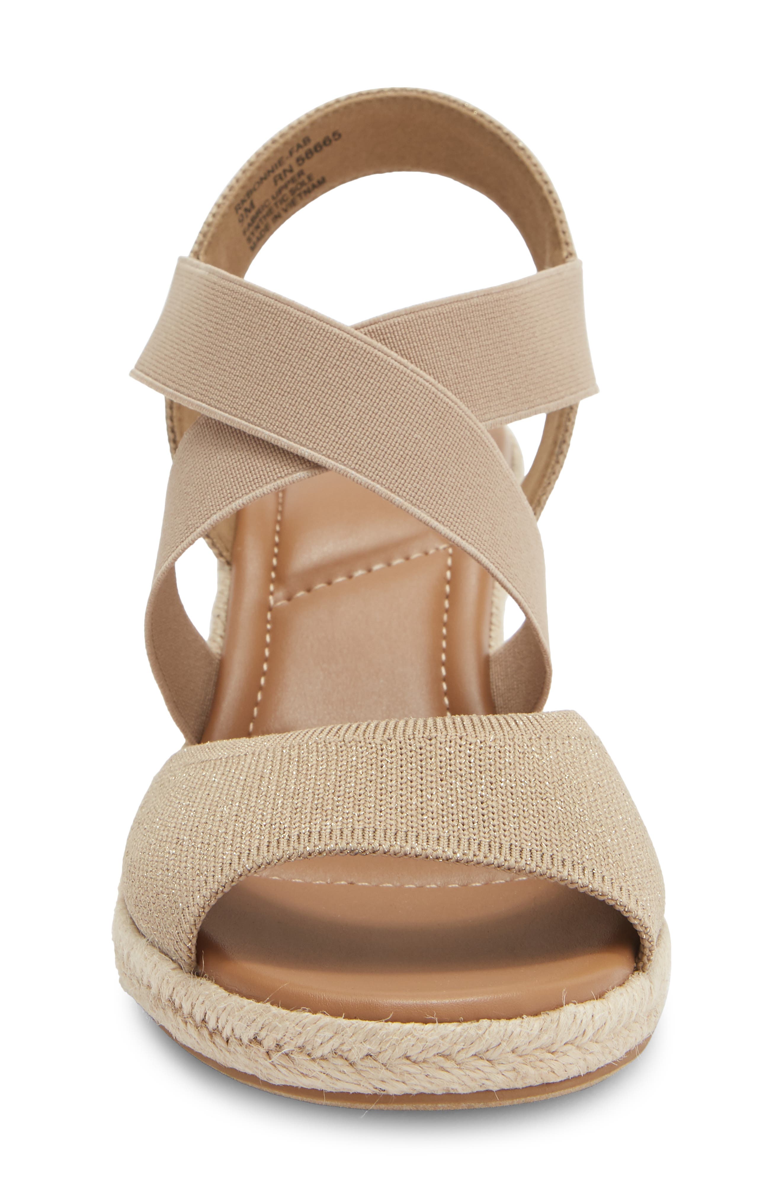 Bonnie Wedge Espadrille Sandal, Alternate, color, TAN TAUPE