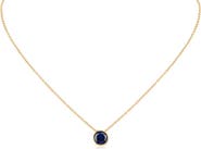 CZ by Kenneth Jay Lane Bezel Cubic Zirconia Pendant Necklace