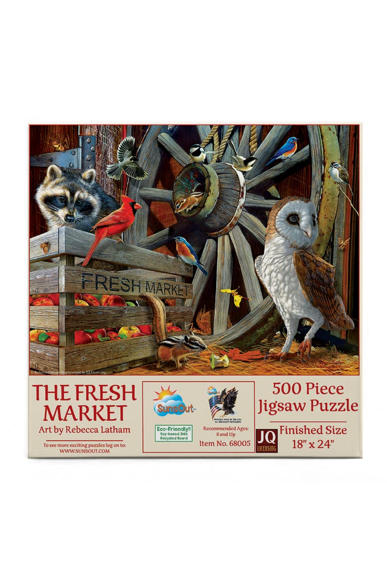 The Fresh Market 500 piece Jigsaw Puzzle for Adults, Alternate, color, Multicolor
