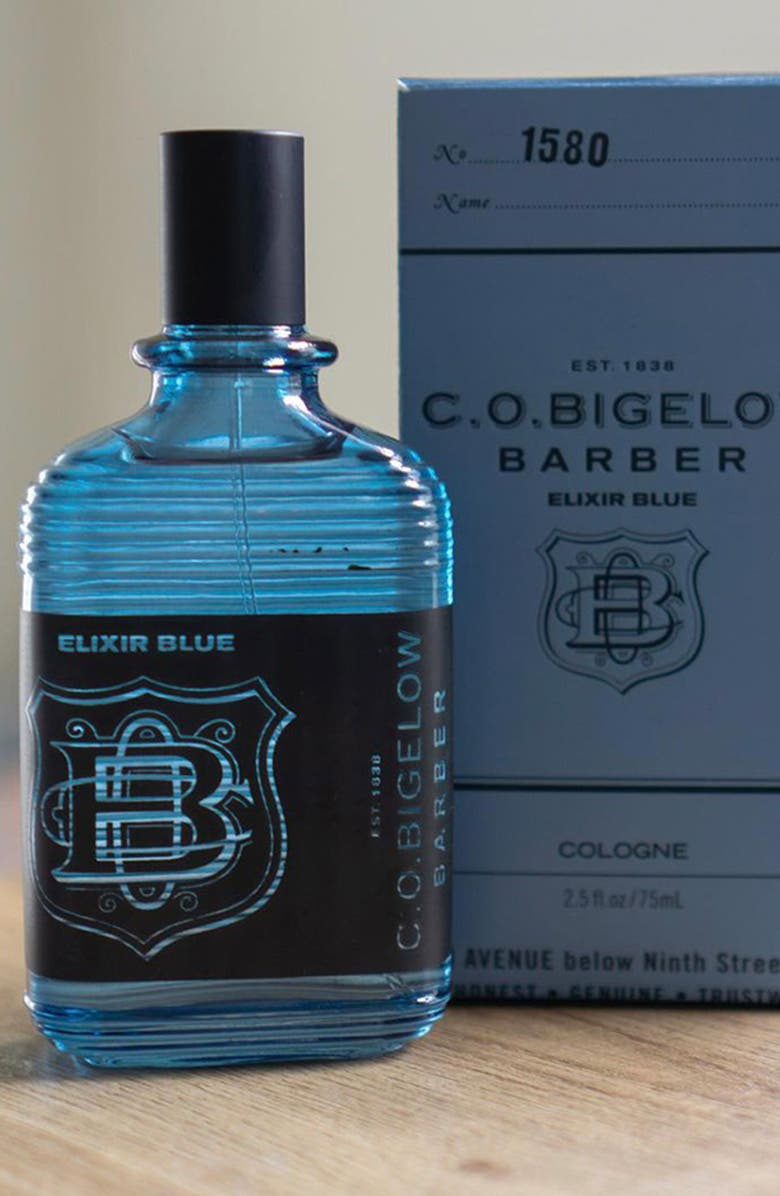 C.O. Bigelow Elixir Blue Apothecary Box, Cologne + Hair & Body Wash $62 Value, Alternate, color, 