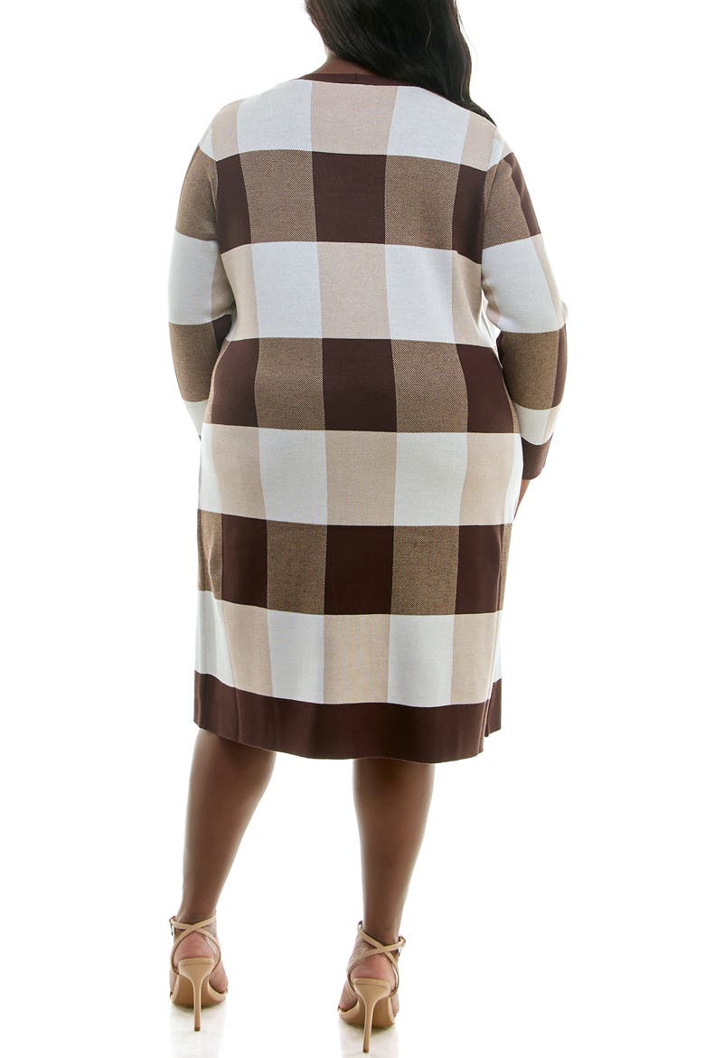 Long Leopard Print Cardigan, Alternate, color, BROWN/TAN MULTI