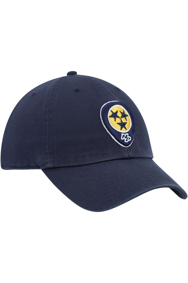 Men's '47 Navy Nashville Predators Logo Clean Up Adjustable Hat, Alternate, color, Navy