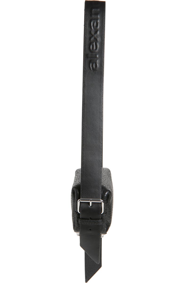 Alexander Wang Small Ricco Primal Lambskin Leather Crossbody Bag, Alternate, color, 001 Black