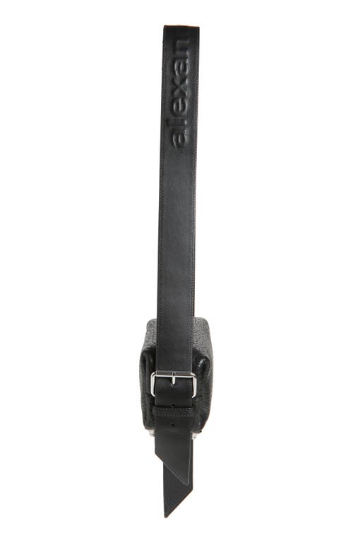 Alexander Wang Small Ricco Primal Lambskin Leather Crossbody Bag In 001 Black