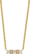 Bony Levy Audrey Small Diamond Bar Pendant Necklace