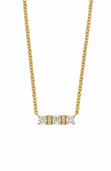 Bony Levy Audrey Small Diamond Bar Pendant Necklace