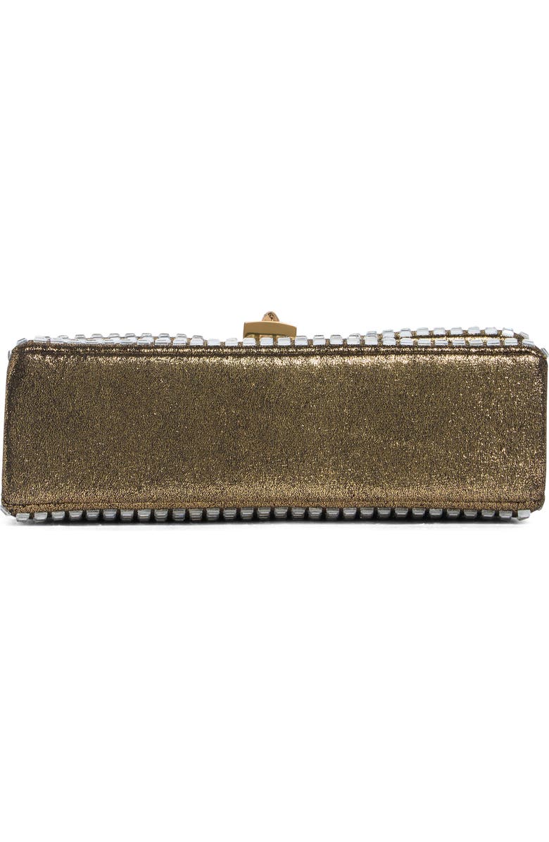 Kurt Geiger London Brixton Mini Crystal Crossbody Bag, Alternate, color, Gold Comb