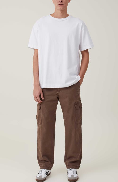 Shop Cotton On Tactical Cargo Pant In Vintage Dark Brown