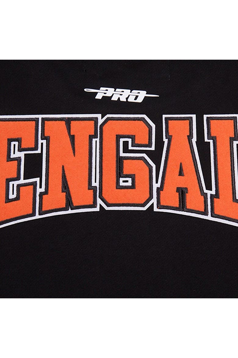 Men's Pro Standard Black Cincinnati Bengals Crest Emblem Pullover Sweatshirt, Alternate, color, Black