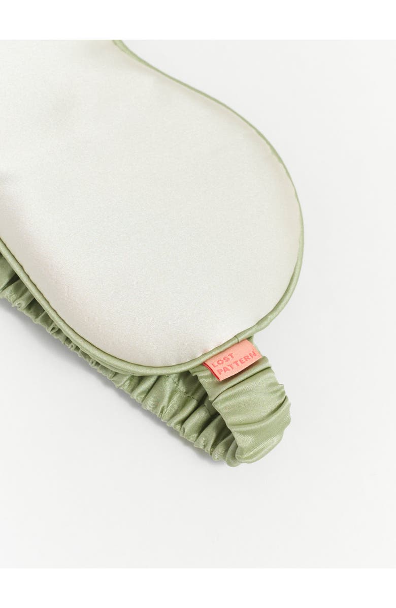 Lost Pattern Silk Sleep Eye Mask, Alternate, color, Beige