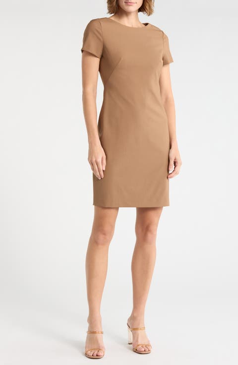 Betty Short Sleeve Shift Dress