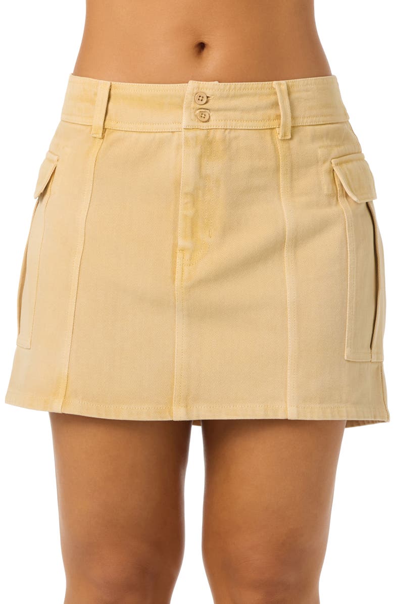O'Neill Stella Cargo Miniskirt, Main, color, Warm Sand