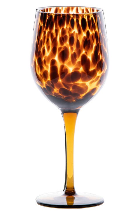 Puro Tortoiseshell Pattern Wine Glass