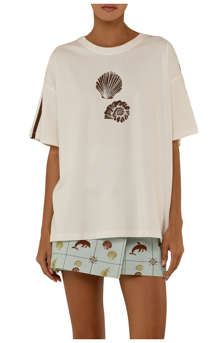 Palm Noosa Seashell T-Shirt, Main, color, Seashell Tile