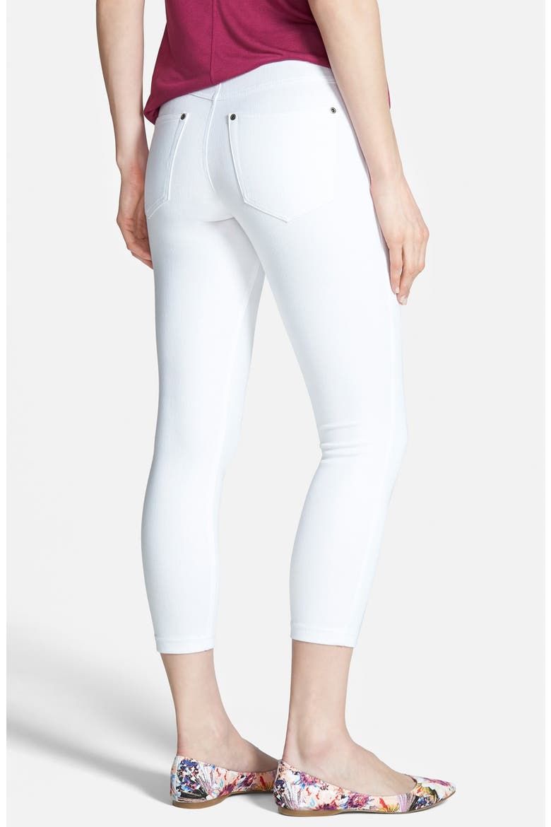 'Super Smooth' Skimmer Leggings, Alternate, color, WHITE
