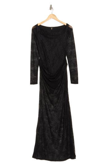 AFRM AFRM TRINA LONG SLEEVE LACE BUILT IN BODYSUIT DRESS